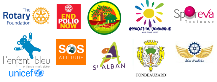 Les associations partenaires du Rotary Club Toulouse & Frontonnais 