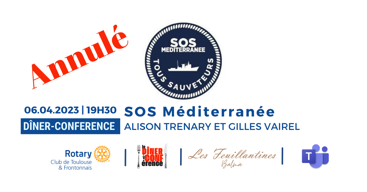 Dîner-Conférence : SOS Méditerranée